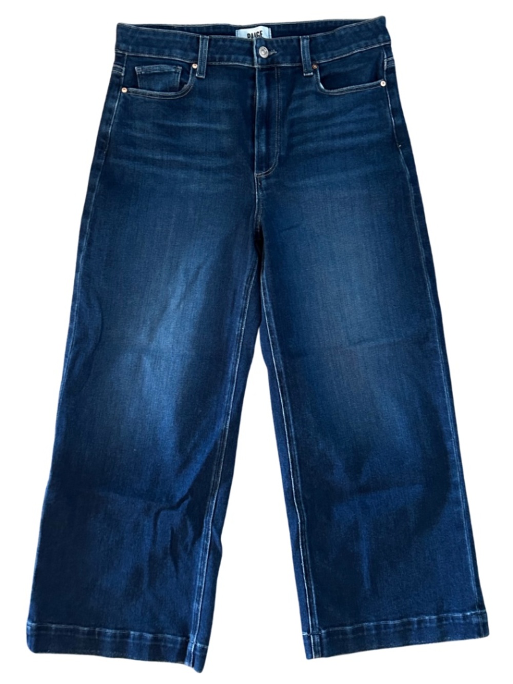 PAIGE Anessa High-Rise Wide-Leg Jeans | Size 31